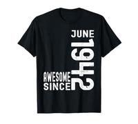 Impresionante desde junio de 1942, nacido en 1942 cumpleaños de junio Camiseta