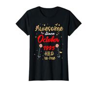 Impresionante desde octubre 1995 cumpleaños Flowers & Butterflies Camiseta