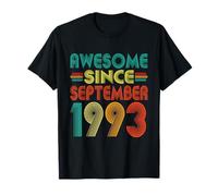 Impresionante Desde Septiembre 1993 Años 32nd Bday Funny Vintage Camiseta