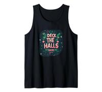 Impresionante discurso Duro de Deck The Halls para fanáticos Festivos y traviesos Camiseta sin Mangas
