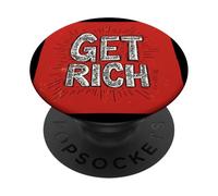 Impresionante Discurso Get Rich para una mirada inspiradora PopSockets PopGrip Adhesivo