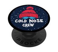 Impresionante Disfraz de Cuello Redondo de Nariz fría PopSockets PopGrip Adhesivo