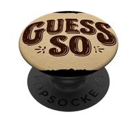 Impresionante Disfraz de discurso de Guess So PopSockets PopGrip Adhesivo