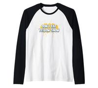 Impresionante Disfraz de discurso de Nieve Amarilla no Comas Camiseta Manga Raglan