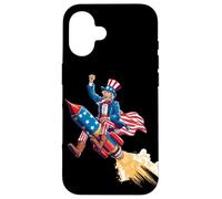 Impresionante Disfraz de Fuegos Artificiales de Estados Unidos para los Amantes de los Cohetes y Sam Carcasa para iPhone 16