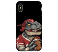 Impresionante Disfraz de fútbol jurásico para los Amantes de los Dinosaurios Carcasa para iPhone X/XS