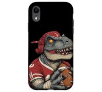 Impresionante Disfraz de fútbol jurásico para los Amantes de los Dinosaurios Carcasa para iPhone XR