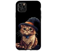 Impresionante disfraz de gato con sombrero mágico Carcasa para iPhone 11 Pro Max
