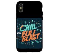 Impresionante disfraz de modo frío con explosión completa Carcasa para iPhone X/XS