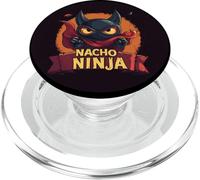 Impresionante Disfraz de Nacho Ninja para los Amantes de los samuráis y Las Tortillas PopSockets PopGrip para MagSafe