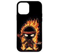 Impresionante Disfraz de Ninja de Fuego para los Amantes de los Ninjas y Las Llamas Carcasa para iPhone 12 Mini