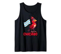 Impresionante Disfraz de pájaro de Chicago para los Amantes de Chicago Camiseta sin Mangas