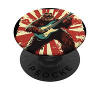 Impresionante disfraz de pie grande balancín para los amantes de la guitarra eléctrica PopSockets PopGrip Adhesivo
