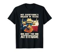 Impresionante disfraz de toro de Texas con gafas de sol y actitud más grande Camiseta