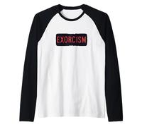 Impresionante Emblema de declaración de exorcismo Camiseta Manga Raglan