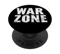 Impresionante Emblema de declaración de Zona de Guerra PopSockets PopGrip Adhesivo
