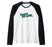 Impresionante Ese es mi Emblema de Voz de línea Camiseta Manga Raglan