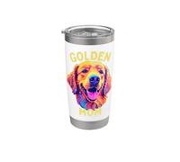 Impresionante Golden Retriever 'Golden Mom' Madre Goldens Perros Vaso térmico de acero inoxidable de doble pared