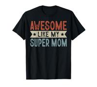 Impresionante gráfico estético Retro como mi súper mamá Camiseta