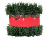 Impresionante guirnalda verde de 65 pies para Navidad y otros eventos, fácilmente personalizable para adaptarse a tu espacio