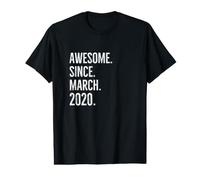 Impresionante Idea de cumpleaños de Edad Desde Marzo de 2020 Camiseta gráfica económica