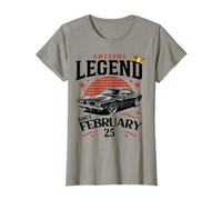 Impresionante Nacido en febrero 25 Cumpleaños 25 Febrero Vintage Camiseta