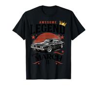 Impresionante Nacido en Marzo 11 Cumpleaños 11 Marzo Vintage Camiseta