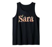 Impresionante Nombre Sara Cottagecore Girl Personalizado Camiseta sin Mangas