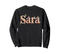Impresionante Nombre Sara Cottagecore Girl Personalizado Sudadera
