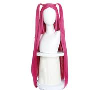 Impresionante Peluca De Trenza Morada Para Cosplay Y Halloween, Cabello Sintético Largo Y Recto Con Pelota Incluida Para Adultos Y Adolescentes A