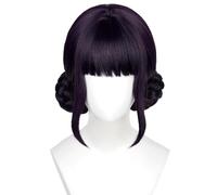 Impresionante Peluca De Trenza Morada Para Cosplay Y Halloween, Cabello Sintético Largo Y Recto Con Pelota Incluida Para Adultos Y Adolescentes B