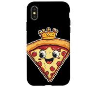 Impresionante pizza con corona para un sabroso atuendo de reinado Carcasa para iPhone X/XS