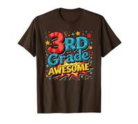 Impresionante Regalo de celebración de año Escolar para niño de Tercer Grado Camiseta, Hombre, Marrón, XXL