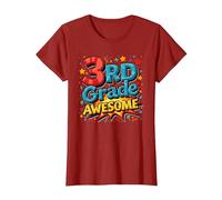 Impresionante Regalo de celebración de año Escolar para niño de Tercer Grado Camiseta, Mujer, Arándano, 3XL