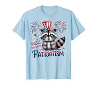 Impresionante RIZZ 'EM con Patriotismo Mapache I Put Tism Dad Camiseta