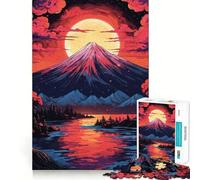 Impresionante Rompecabezas de montaña de 1000 Piezas para Adultos Juguete de lógica Mental Alivia la tensión Corte Firme 38x52cm