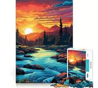 Impresionante Rompecabezas de montaña de 1000 Piezas para Adultos, Juguete para ejercitar la Mente, diversión compartida, Arte de Corte preciso 38x52cm