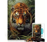 Impresionante Rompecabezas de Tigre de 1000 Piezas para Adolescentes Juguete Educativo y Divertido Diseño preciso 50x75cm