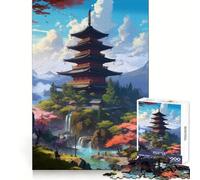 Impresionante Rompecabezas japonés de 1000 Piezas para Adultos,Ideal para ejercitar la Memoria,con un Ajuste Costuras, (38x52cm)