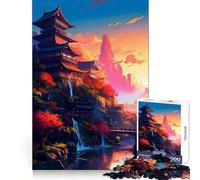 Impresionante Rompecabezas japonés para Adultos,1000 Piezas,para desarrollar la Capacidad cognitiva,Ideal para Momentos de relajación,con Cierre sólido, Navidad (38x26cm)