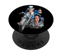 Impresionante Ruta de América con Sam y Cool Motorcycle PopSockets PopGrip Adhesivo