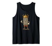 Impresionante teléfono con corona real para rey y reina Camiseta sin Mangas