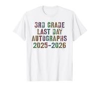 Impresionante Tercer Grado ÚLTIMO DÍA 2026 Firma My Autographs Year End Camiseta