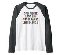 Impresionante Tercer Grado ÚLTIMO DÍA 2026 Firma My Autographs Year End Camiseta Manga Raglan