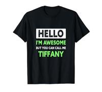 Impresionante Tiffany Diciendo Divertido Nombre Tiffany Camiseta gráfica económica