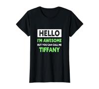 Impresionante Tiffany Diciendo Divertido Nombre Tiffany Camiseta gráfica económica