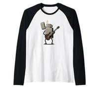 Impresionante traje de guitarra eléctrica más ligero y genial Camiseta Manga Raglan