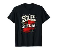 Impresionante Travieso Cosas mi discurso de Medias para Navidad Divertida Camiseta