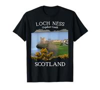 Impresionante Urquhart Castle Loch Ness Escocia Souvenir Mujer Camiseta