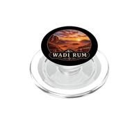 Impresionante Wadi Rum Desierto Puesta del Sol Medio Oriente Paisaje PopSockets PopGrip para MagSafe